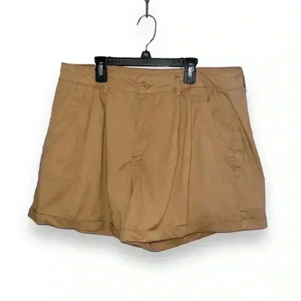 Arizona Jean Co. Hi-Rise Pleated Shorts, Size 19 (Juniors)